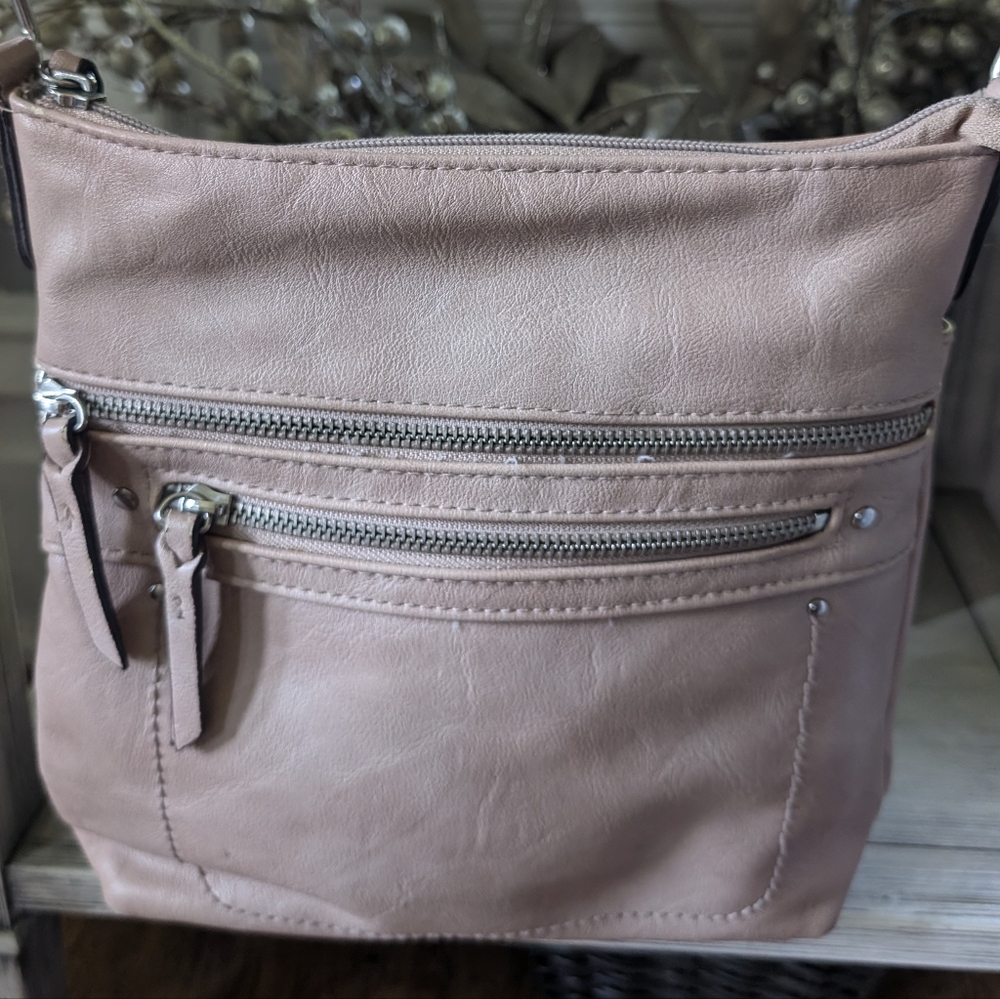 Faux Leather Stone Color Crossbody Purse Christmas spring fall winter bag